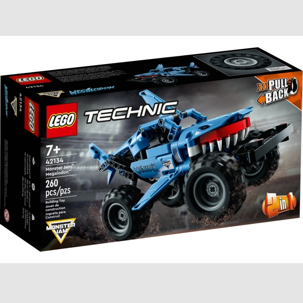 BN • LEGO • Monster Jam™ Megalodon™ • 260 Pieces • Item # 42134